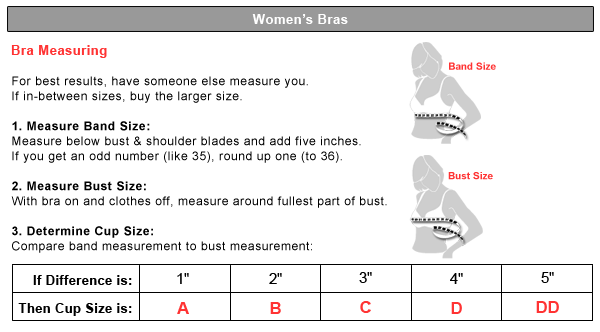 bra size calculator for teenager