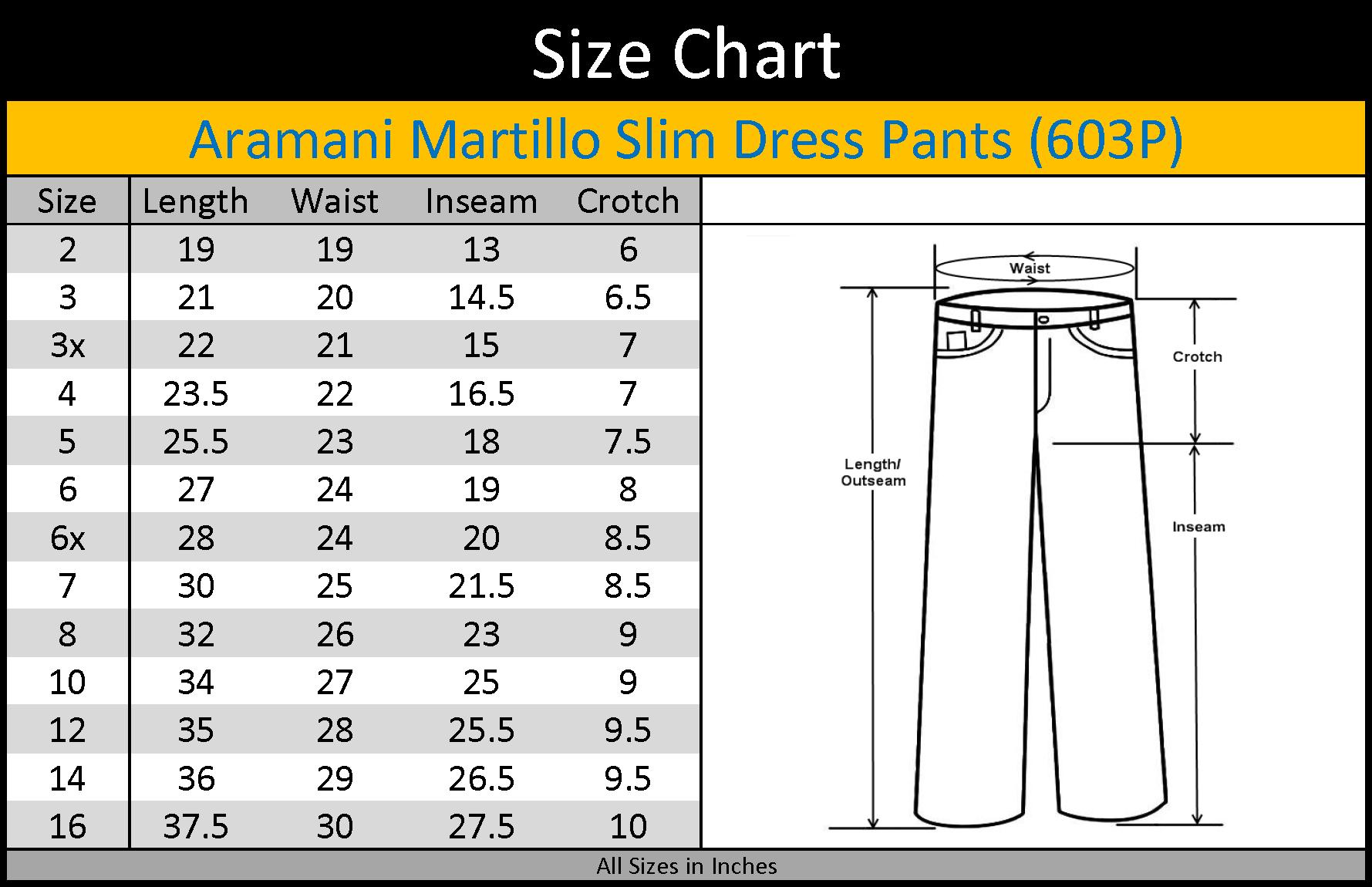 ARMANI MARTILLO Boys Flat Front Adjustable Waist Slim Fit Dress Pants