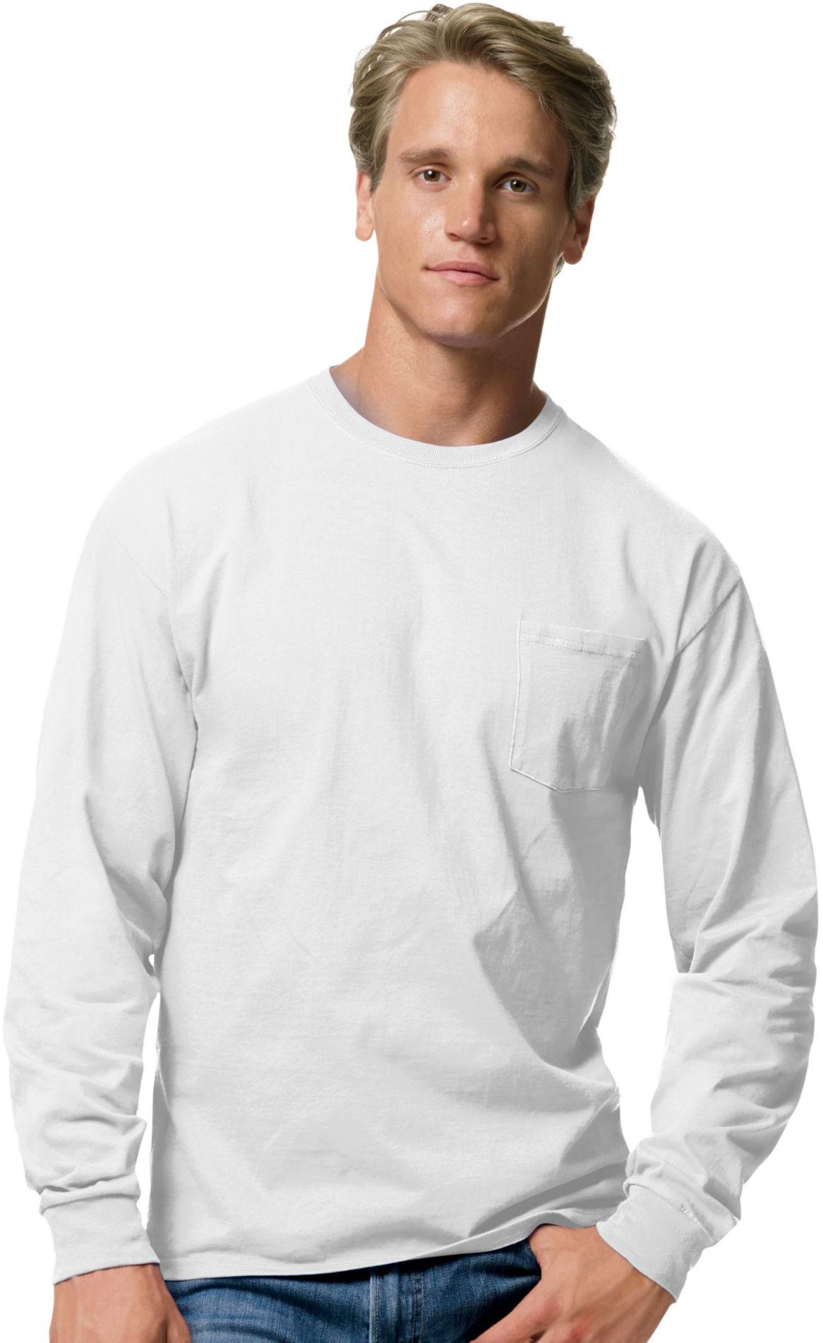 mens long sleeve pocket shirt