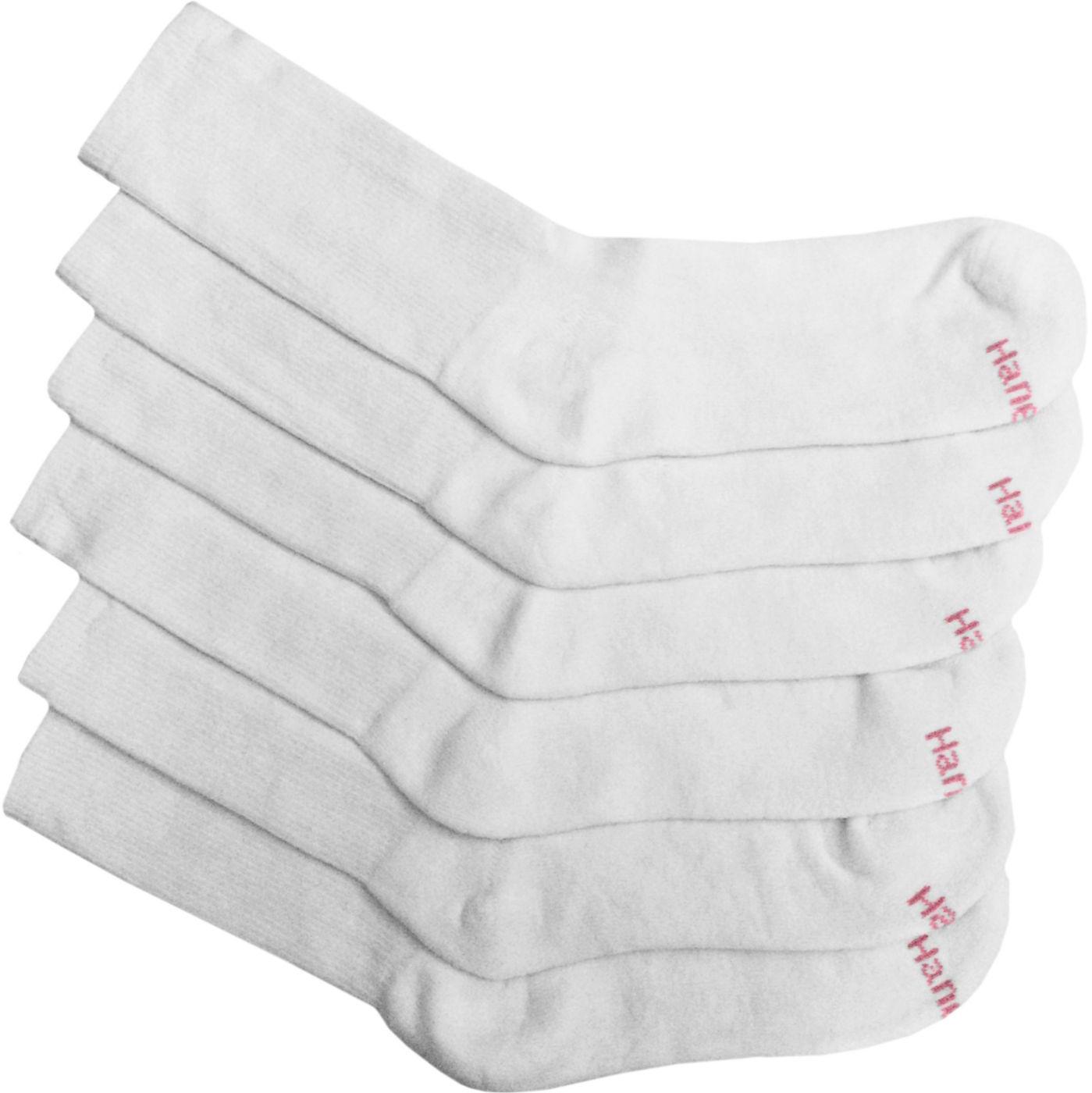 HANES Women's ComfortBlend Crew Socks 6 Pack 404/6P eBay