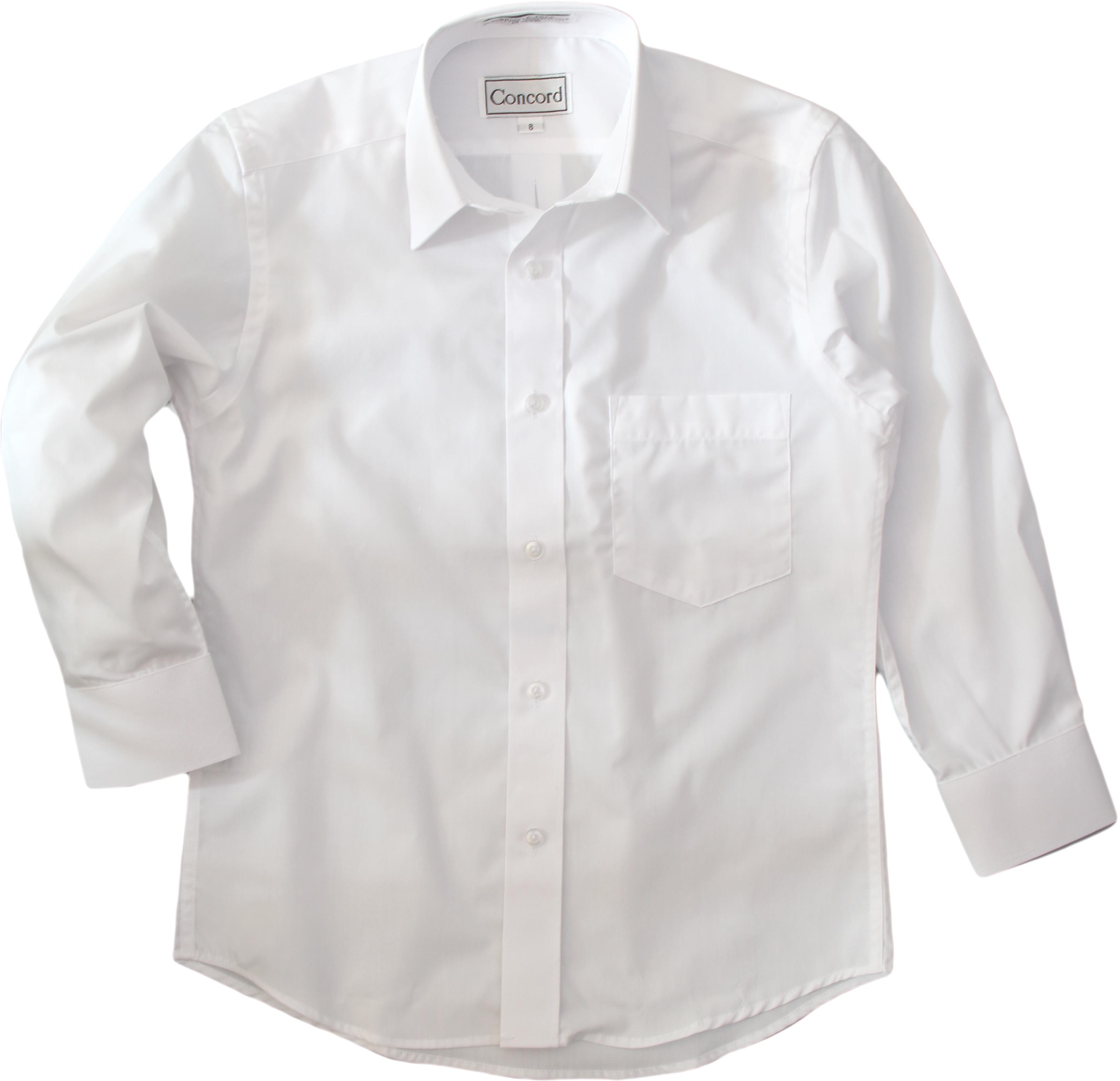 CONCORD Boys White Dress Shirt - Long Sleeves | eBay